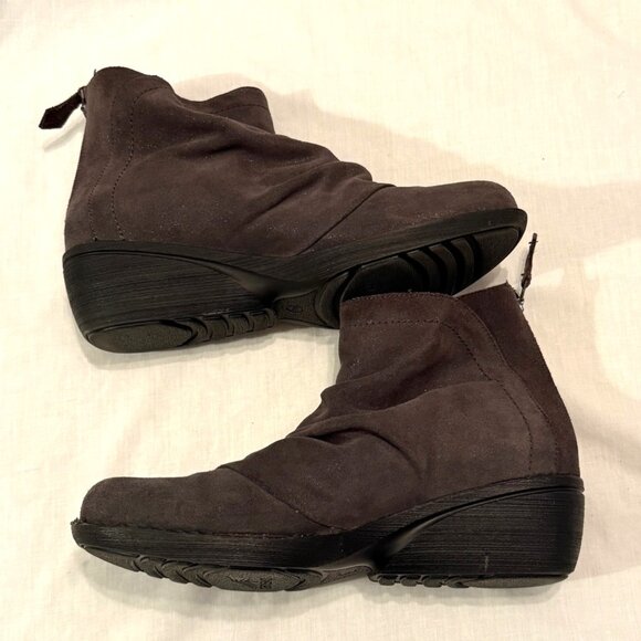 Dansko Arisa Gray Ankle Boots w/ Back Zip Casual Comfort Booties 40/ 9.5 10 - Picture 7 of 11